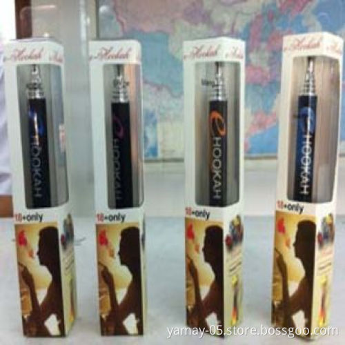 E-Hookah E cigarette, 800 puffs, crystal tip, LED light up, USA and UK market, steel body, CE